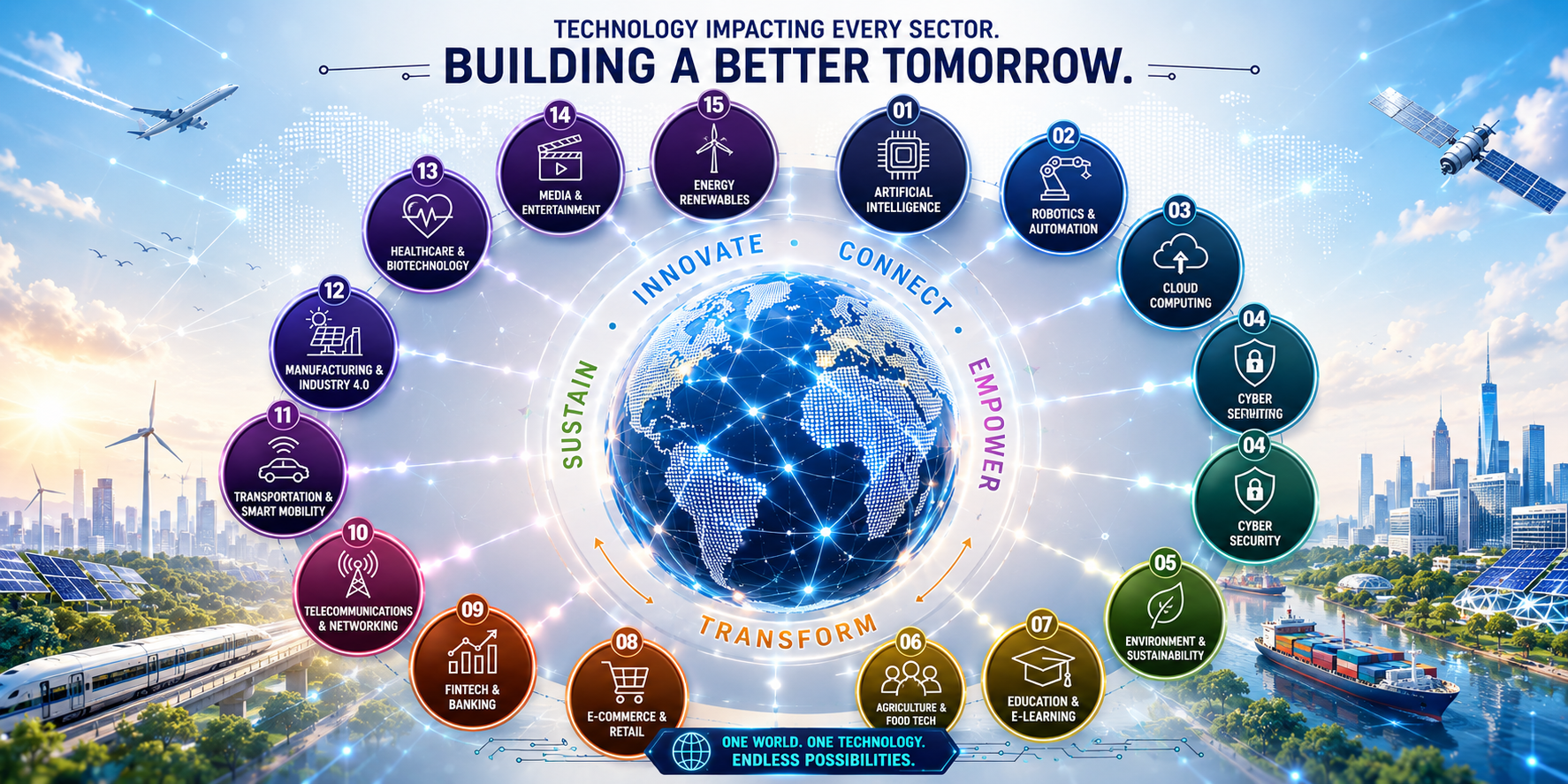 Impact of Technology Across Sectors — how digital technologies transform industries